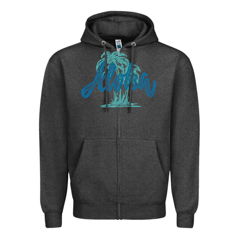 Hawaii Aloha Art Zipper Hoodie by artisFamous | Teevron
