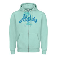 Seafoam hawaii aloha art Zipper Hoodie - artisFamous