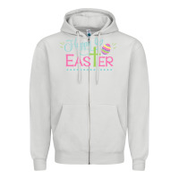 Dove Grey happy easter Zipper Hoodie - artisFamous