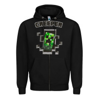 Black creeper Zipper Hoodie - artisFamous