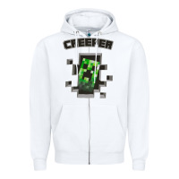 White creeper Zipper Hoodie - artisFamous