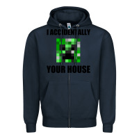 Navy creeper meme Zipper Hoodie - artisFamous