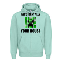 Seafoam creeper meme Zipper Hoodie - artisFamous
