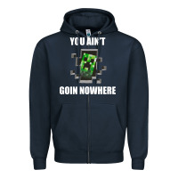 Navy creeper meme Zipper Hoodie - artisFamous