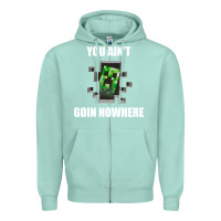 Seafoam creeper meme Zipper Hoodie - artisFamous
