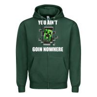 Sports Green creeper meme Zipper Hoodie - artisFamous
