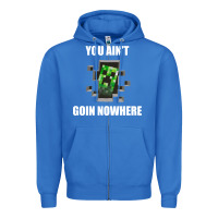 True Royal creeper meme Zipper Hoodie - artisFamous