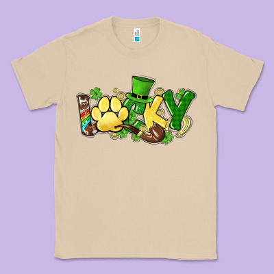 Lucky Pet  St. Patrick's Classic Tee Designed By Howdyjamesfarm
