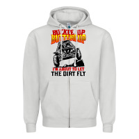 Dove Grey funny mudding Zipper Hoodie - artisFamous