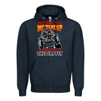 Navy funny mudding Zipper Hoodie - artisFamous
