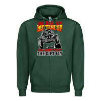 Sports Green funny mudding Zipper Hoodie - artisFamous