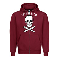 Burgundy protest socialist communist Zipper Hoodie - artisFamous
