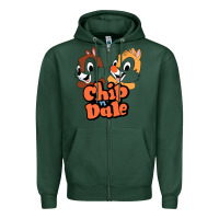 Sports Green chip n dale Zipper Hoodie - artisFamous