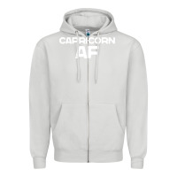 Dove Grey capricorn af zodiac sign Zipper Hoodie - artisFamous