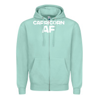 Seafoam capricorn af zodiac sign Zipper Hoodie - artisFamous