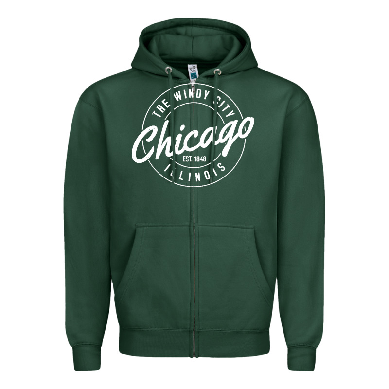 Chicago Zipper Hoodie by artisFamous | Teevron