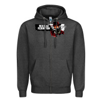 Charcoal Heather red dead redemption Zipper Hoodie - artisFamous