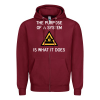 Burgundy posiwid dark mode Zipper Hoodie - artisFamous