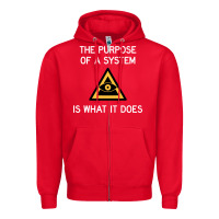 Red posiwid dark mode Zipper Hoodie - artisFamous
