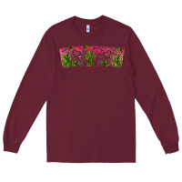 Burgundy Stuck On You Long Sleeve Tee - CowhideDigitalArt