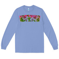 Colony Blue Stuck On You Long Sleeve Tee - CowhideDigitalArt