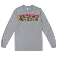 Heather Grey Stuck On You Long Sleeve Tee - CowhideDigitalArt