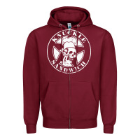 Burgundy guy fieri knuckle sandwich Zipper Hoodie - artisFamous