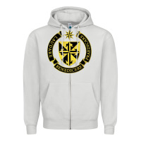 Dove Grey Roman Catholic Zipper Hoodie - artisFamous