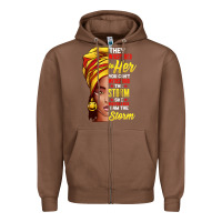 Chestnut black history month shirt african woman afro i am the storm t shirt Zipper Hoodie - artisFamous