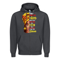 Smoke black history month shirt african woman afro i am the storm t shirt Zipper Hoodie - artisFamous