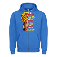 True Royal black history month shirt african woman afro i am the storm t shirt Zipper Hoodie - artisFamous