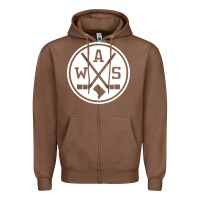 Chestnut retro washington dc hockey Zipper Hoodie - artisFamous