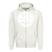 Oatmeal Heather retro washington dc hockey Zipper Hoodie - artisFamous