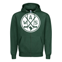 Sports Green retro washington dc hockey Zipper Hoodie - artisFamous