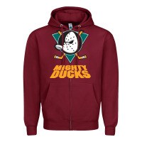 Burgundy sport mighty ducks gift for fans Zipper Hoodie - artisFamous
