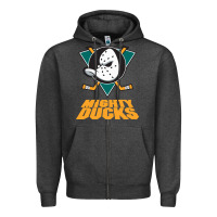 Charcoal Heather sport mighty ducks gift for fans Zipper Hoodie - artisFamous