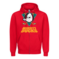Red sport mighty ducks gift for fans Zipper Hoodie - artisFamous