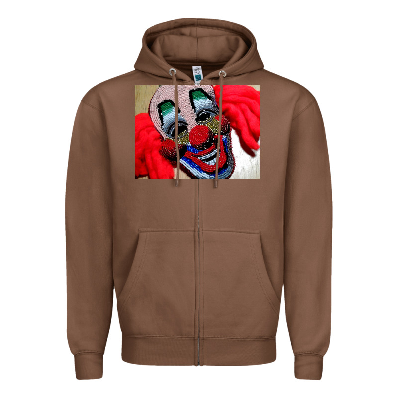 Embroidered Clown Zipper Hoodie by artisFamous | Teevron