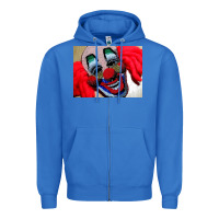 True Royal embroidered clown Zipper Hoodie - artisFamous