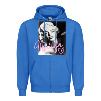True Royal monroe black and white pink handwriting t shirt Zipper Hoodie - artisFamous