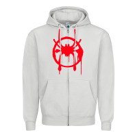 Dove Grey spiderverse miles symbol tag t shirt Zipper Hoodie - artisFamous