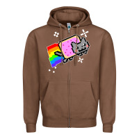 Chestnut nyan cat t shirt Zipper Hoodie - artisFamous
