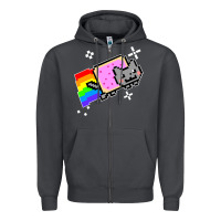Smoke nyan cat t shirt Zipper Hoodie - artisFamous