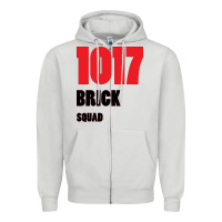 Dove Grey 1017 Brick Squad Black Red Zipper Hoodie - artisFamous