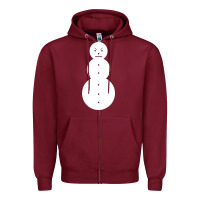 Burgundy jeezy snowman funny shirt premium Zipper Hoodie - artisFamous