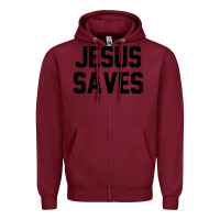 Burgundy jesus saves christian faith trust in god lord christ Zipper Hoodie - artisFamous