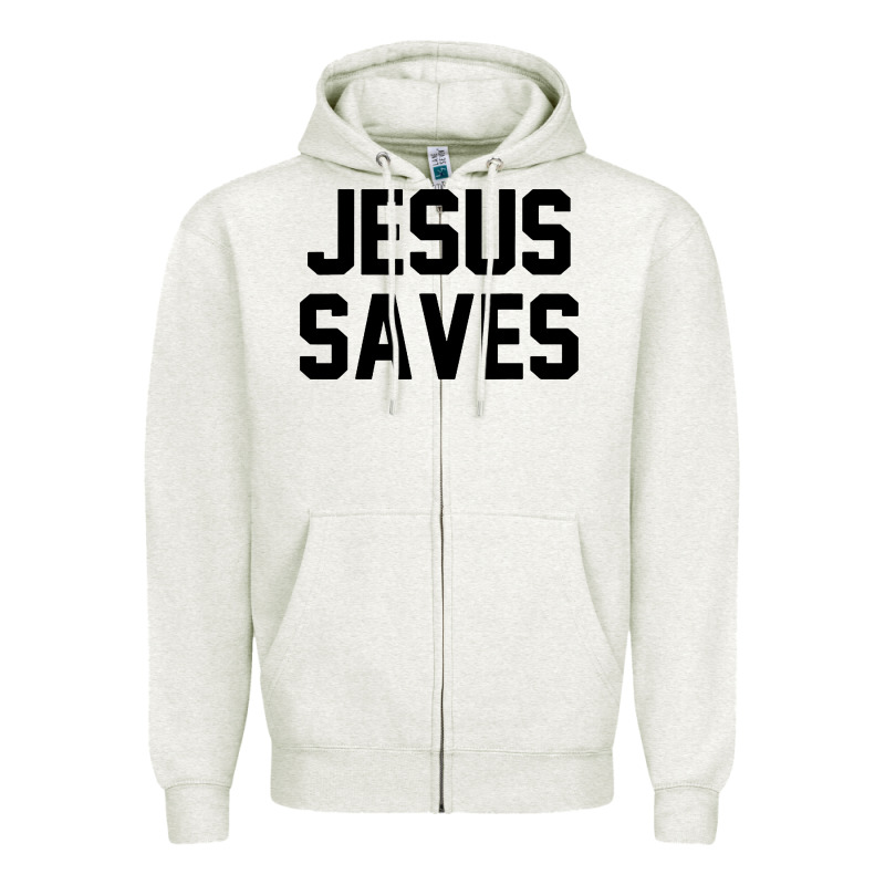 Jesus Saves Christian Faith Trust In God Lord Christ Zipper Hoodie by artisFamous | Teevron