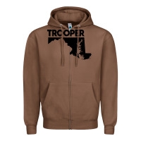 Chestnut maryland state trooper Zipper Hoodie - artisFamous