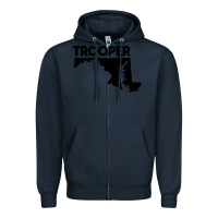 Navy maryland state trooper Zipper Hoodie - artisFamous