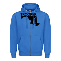 True Royal maryland state trooper Zipper Hoodie - artisFamous